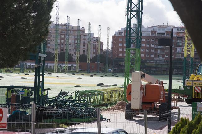 Imagen de los trabajos para demoler campo de golf de Chamberí 12-3-2018 | COMUNIDAD DE MADRID - Archivo ep imagenlos trabajosdemoler campogolfchamberi 12-3-2018