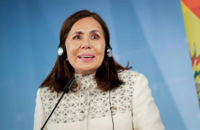 ep la ministra interina de asuntos exteriores de bolivia karen longaric