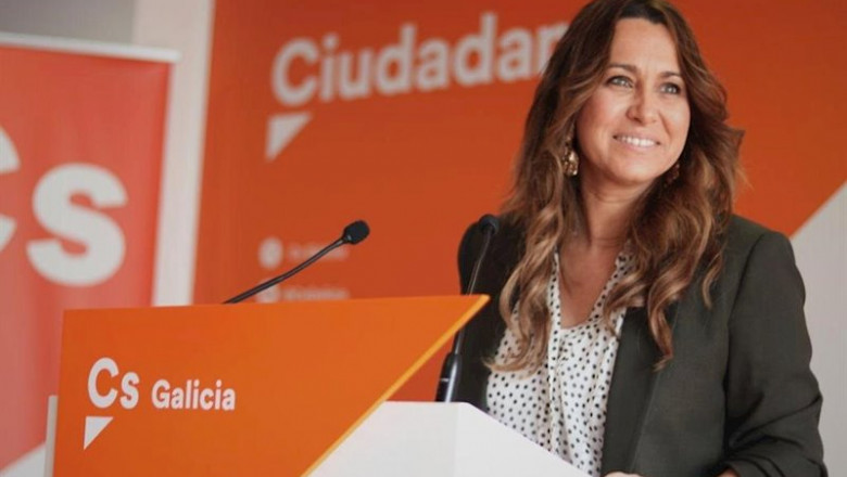 La portavoz de Ciudadanos en Galicia, Beatriz Pino, en rueda de prensa. | CIUDADANOS ep la portavoz de ciudadanos en galicia beatriz pino en rueda de prensa