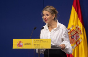 ep la vicepresidenta segunda y ministra de trabajo y economia social yolanda diaz ofrece una rueda