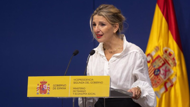 ep la vicepresidenta segunda y ministra de trabajo y economia social yolanda diaz ofrece una rueda ep la vicepresidenta segunda y ministra de trabajo y economia social yolanda diaz ofrece una rueda