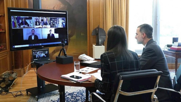 ep los reyes se reunen por videoconferencia con irene lozano y deportistas olimpicos y paralimpicos