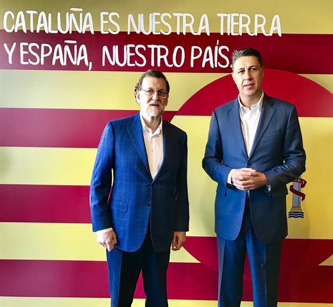 ep presidentegobierno mariano rajoy con xavier garcia albiol