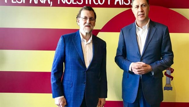 ep presidentegobierno mariano rajoy con xavier garcia albiol
