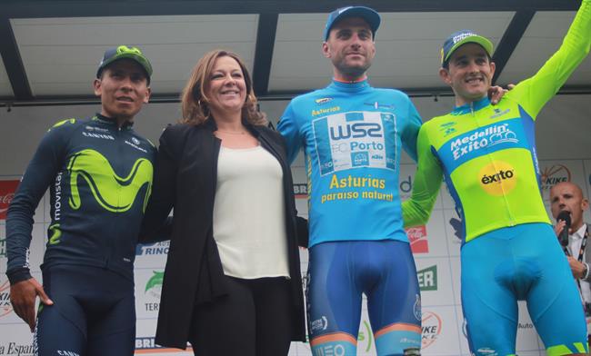 Raúl Alarcón, Nairo Quintana y Óscar Sevilla, podio en Asturias | VUELTA ASTURIAS ep raul alarcon nairo quintana y oscar sevilla podioasturias