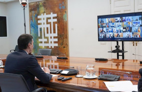 ep sanchez se reune por videoconferencia con los presidentes autonomicos en madrid espana a 5 de