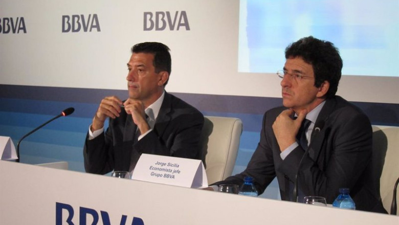Los economistas de BBVA Research Rafael Doménech (izda) y Jorge Sicilia (dcha) | EUROPA PRESS - Archivo ep archivo los economistas de bbva research rafael domenech izda y jorge sicilia dcha