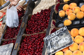 ep cajas de piezas de frutas en un mercado de la comunidad de madrid a 12 de junio de 2024 en madrid