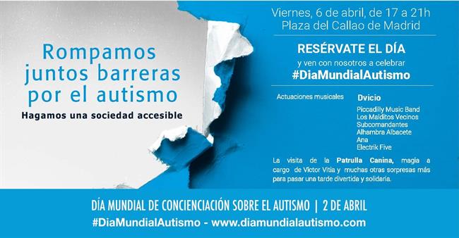 Cartel Concierto Confederación Autismo España | CONFEDERACIÓN AUTISMO ESPAÑA ep cartel concierto confederacion autismo espana