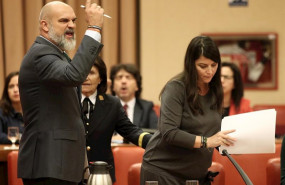 ep el diputado de vox en el congreso victor sanchez del real junto a la secretaria general del grupo