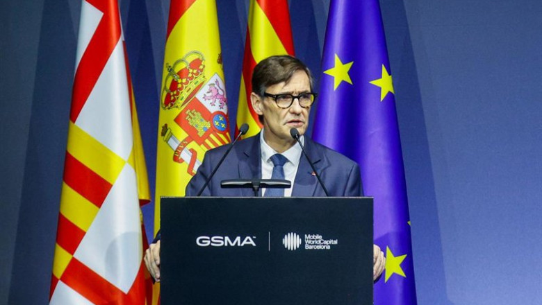 ep el president de la generalitat salvador illa interviene durante la cena oficial de inauguracion