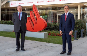 ep el presidente de la camara de comercio de espana jose luis bonet y el ceo de sanrtander espana