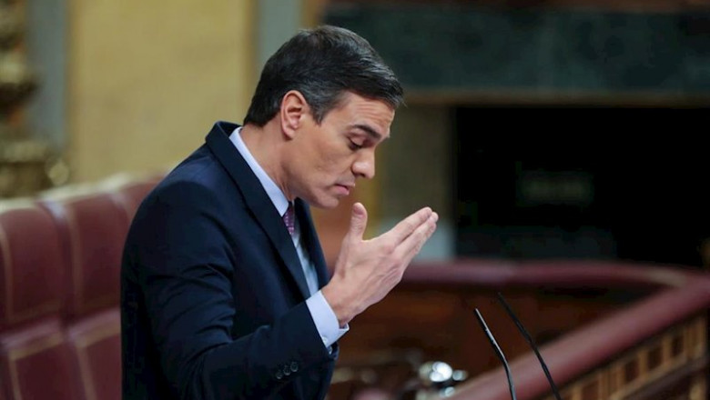 ep el presidente del gobierno en funciones pedro sanchez da la replica desde la tribuna del congreso