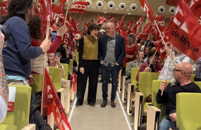 ep el secretario general de la confederacion sindical de ccoo unai sordo participa en una asamblea