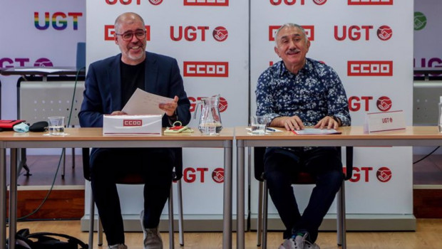 ep el secretario general de la union general de trabajadores ugt pepe alvarez dy el secretario