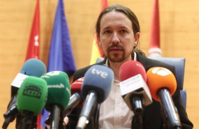 ep el vicepresidente segundo del gobierno pablo iglesias minutos antes de intervenir en el acto