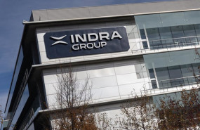 ep fachada de la sede de indra a 25 de noviembre de 2025 en alcobendas madrid espana