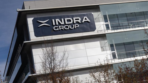 ep fachada de la sede de indra a 25 de noviembre de 2025 en alcobendas madrid espana