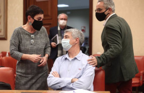 ep i-d la portavoz de eh-bildu en el congreso mertxe aizpurua el diputado de eh bildu oskar matute y