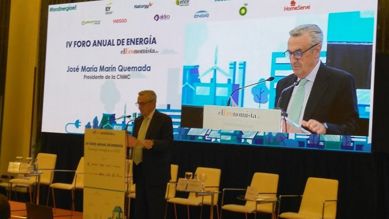 José María Marín Quemada, presidente de la CNMC, en el IV Foro anual de energía de 'El Economista" | EUROPA PRESS ep jose maria marin quemada presidente de la cnmc en el iv foro anual de energia de el economista