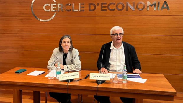 ep la presidenta del cercle deconomia teresa garcia mil y el director general miquel nadal