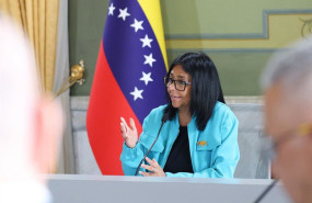 ep la presidenta encargada de venezuela delcy rodriguez en el acto de instalacion de la comision