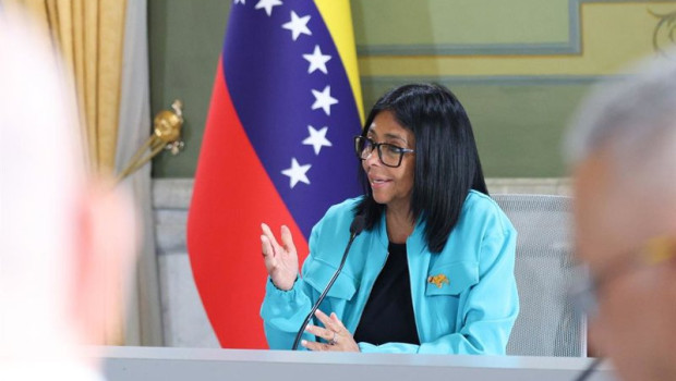 ep la presidenta encargada de venezuela delcy rodriguez en el acto de instalacion de la comision ep la presidenta encargada de venezuela delcy rodriguez en el acto de instalacion de la comision