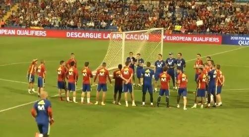 La selección española se entrena en el Rico Pérez | EUROPA PRESS ep la seleccion espanolaentrenarico perez