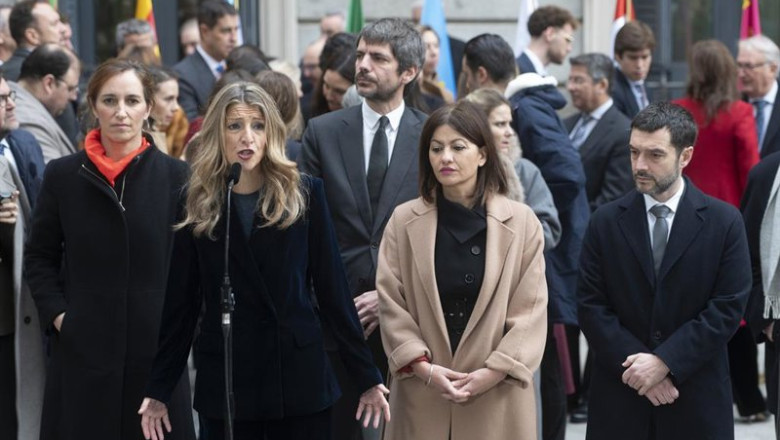 ep la vicepresidenta segunda del gobierno y ministra de trabajo yolanda diaz la ministra de sanidad