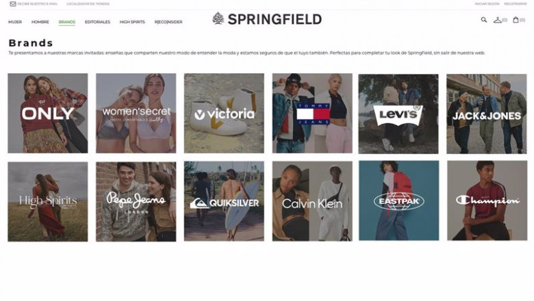 Marcas en la web de Springfield | TENDAM ep marcas en la web de springfield
