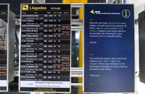ep paneles informativo que anuncian retrasos de llegadas en algunos vuelos de iberia en la terminal ep paneles informativo que anuncian retrasos de llegadas en algunos vuelos de iberia en la terminal