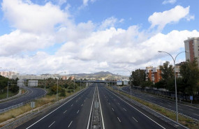 ep parte de la autovia del mediterraneo o a-7 malaga a 21 de marzo 2020