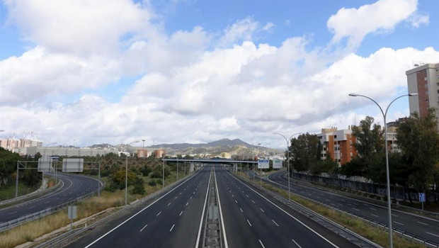 ep parte de la autovia del mediterraneo o a-7 malaga a 21 de marzo 2020