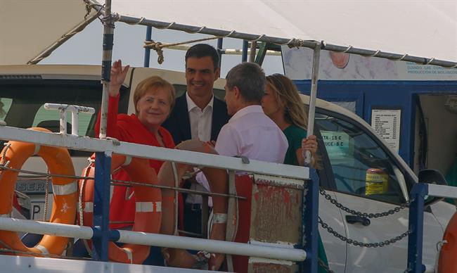 Reunión de Sánchez y Merkel en Sanlúcar de Barrameda (Cádiz) | EDUARDO BRIONES / EUROPA PRESS ep reunionsanchezmerkelsanlucarbarrameda cadiz