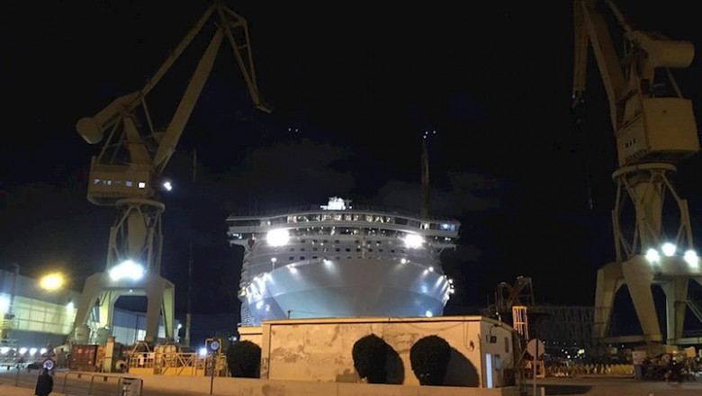 Un crucero en reparación en Navantia Cádiz | EUROPA PRESS - Archivo ep un crucero en reparacion en navantia cadiz