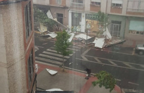 ep una tormenta provoca la caida de tejados en verin ourense