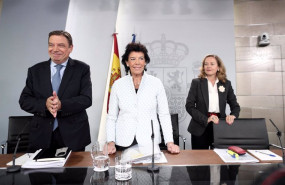 ep archivo   el ministro de agricultura pesca y alimentacion luis planas la ministra portavoz y de