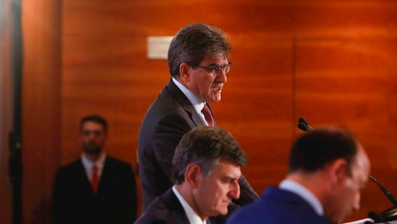El consejero delegado del Banco Santander, José Antonio Álvarez, en una presentación de resultados. | Ricardo Rubio - Europa Press - Archivo ep el consejero delegado del banco santander jose antonio alvarez alvarez presenta los resultados