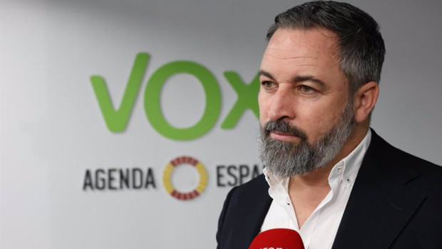 ep el lider de vox santiago abascal atiende a medios de comunicacion en la sede del partido a 1 de