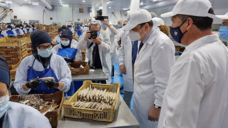 ep el ministro de agricultura pesca y alimentacion luis planas en su visita a usisa en isla cristina