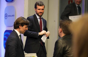 ep el presidente del partido popular pablo casado y el vicesecretario nacional de comunicacion del