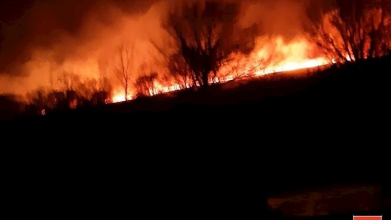 112 CANTABRIA - Archivo ep incendio forestal esta madrugada en las cercanias de suano en campoo de suso
