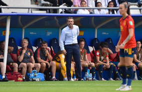 ep jorge vilda da instrucciones a sus jugadoras durante el espana-estados unidos del mundial de
