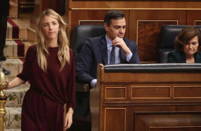 ep la portavoz del pp en el congreso cayetana alvarez de toledo ante el presidente pedro sanchez y