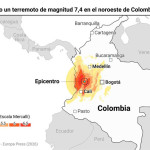 ep mapa con localizacion del terremoto en colombia