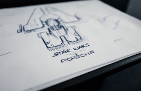 ep porsche y lucasfilm colaboran en el diseno de una nave espacial que se presentara durante el ep porsche y lucasfilm colaboran en el diseno de una nave espacial que se presentara durante el