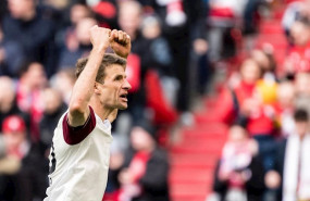 ep thomas mueller celebra un gol con el bayern