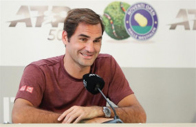 ep 23 june 2019 halle swiss tennis player roger federer speaks atpress conference after the final match of the halle tennis tournament at the gerry weber stadion photo friso gentschdpa