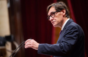 ep archivo   el presidente de la generalitat salvador illa interviene durante el primer debate de
