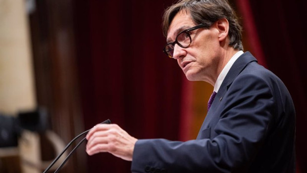 ep archivo el presidente de la generalitat salvador illa interviene durante el primer debate de ep archivo el presidente de la generalitat salvador illa interviene durante el primer debate de